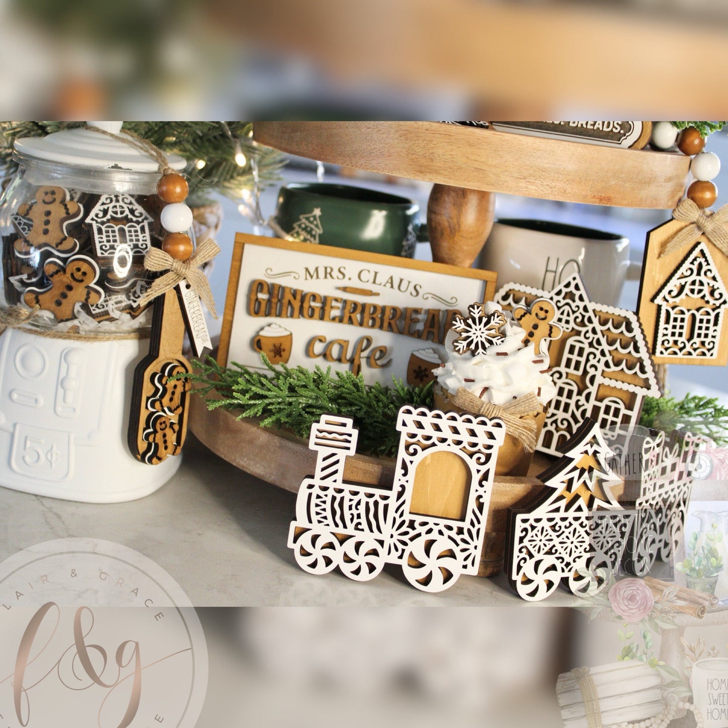 Gingerbread Dve Collection - Train Set