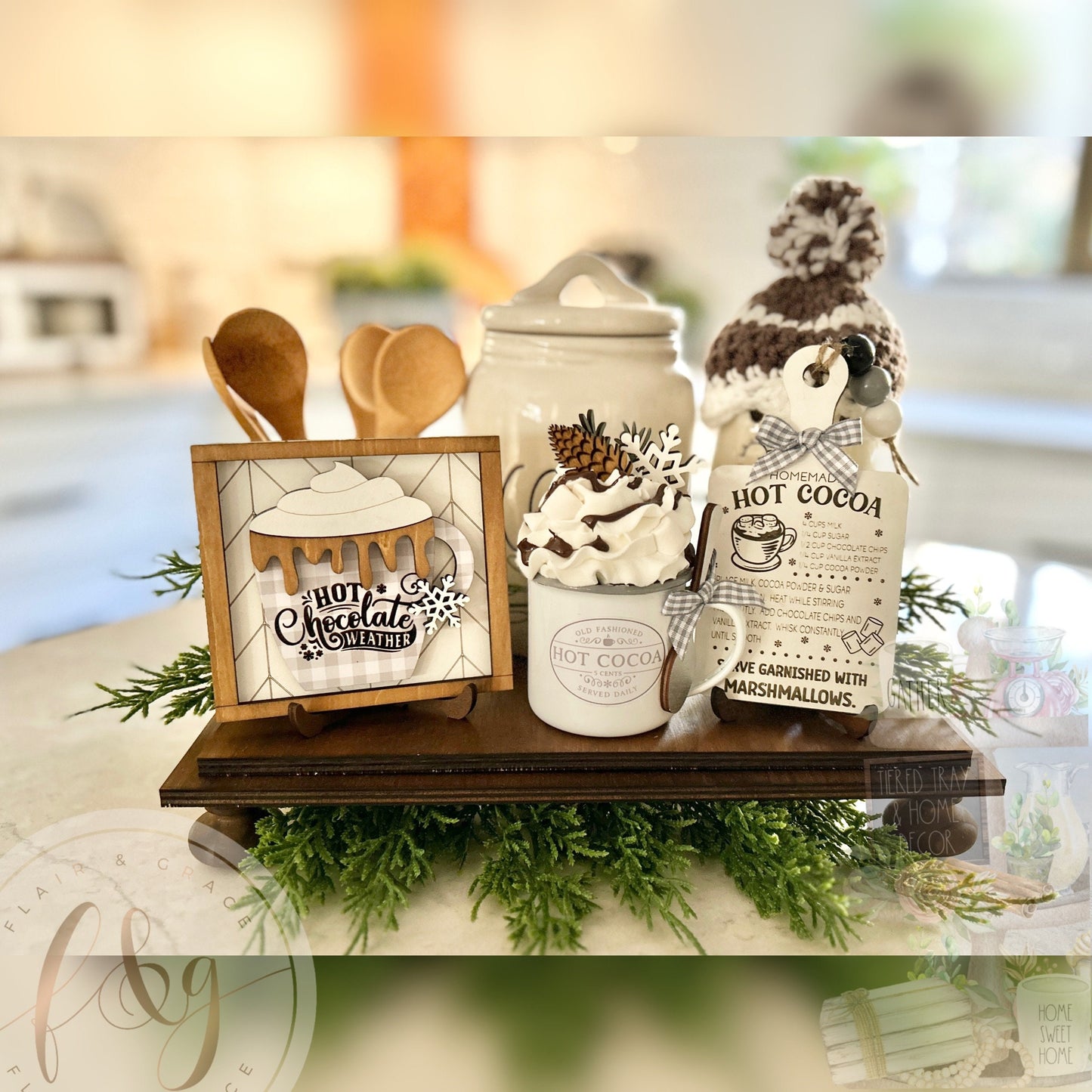 Farmhouse Winter Collection - Hot Cocoa Recipe Sign