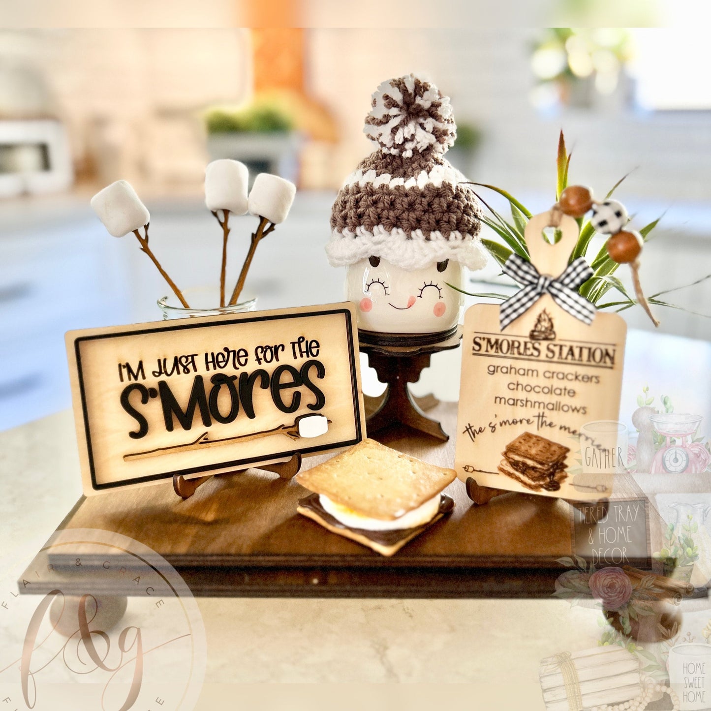 Caravan & Camping Collection - Faux Marshmallow Sticks (set of 3)