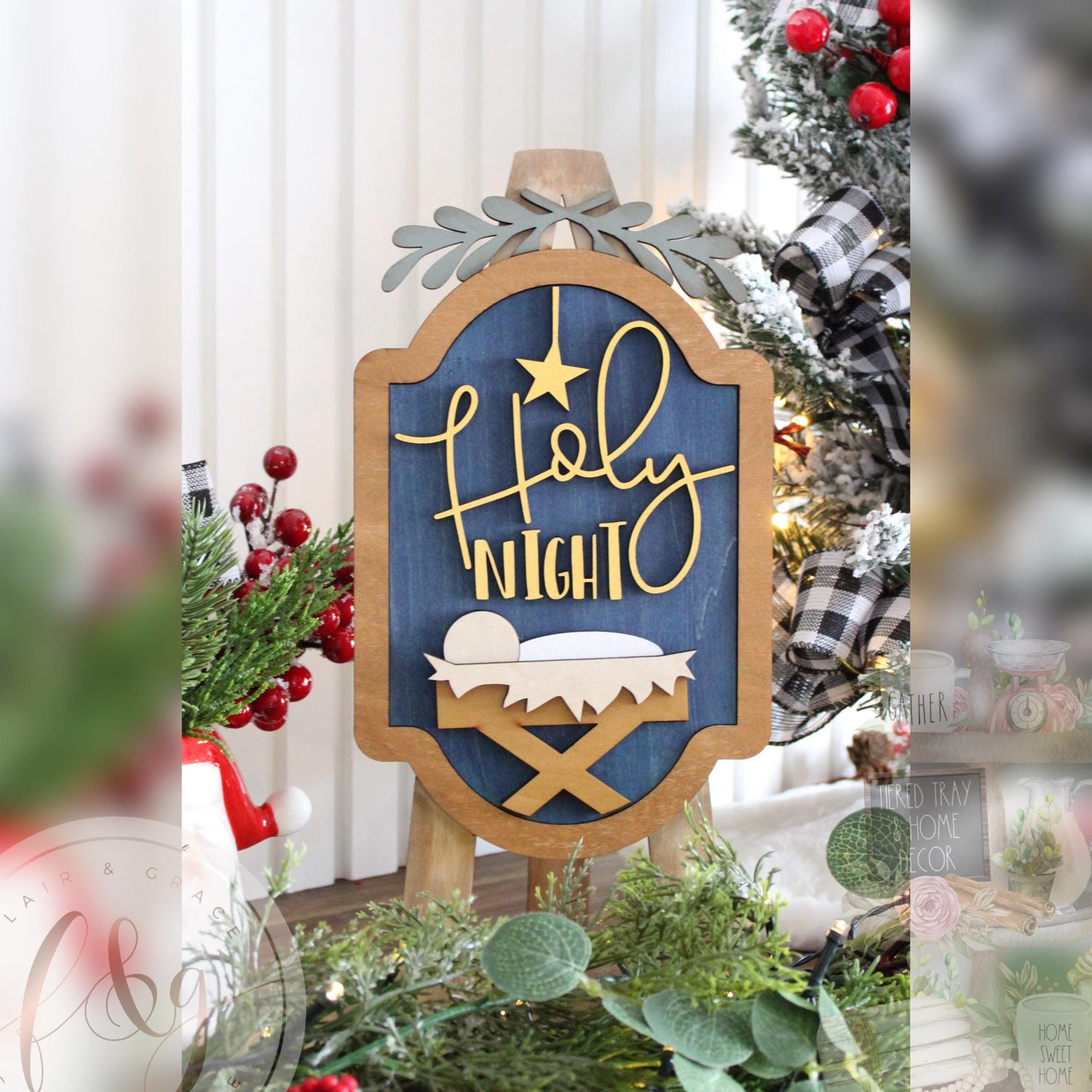 Interchangeable Easel Christmas Inserts (INSERTS ONLY)