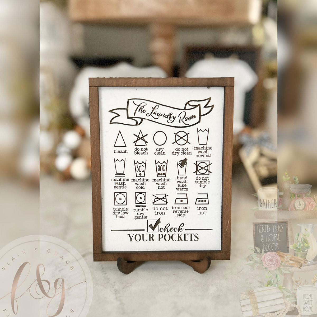 Laundry Collection Point Sign Loads of Laundry Collection - Laundry Room Guide sign – Flair & Grace