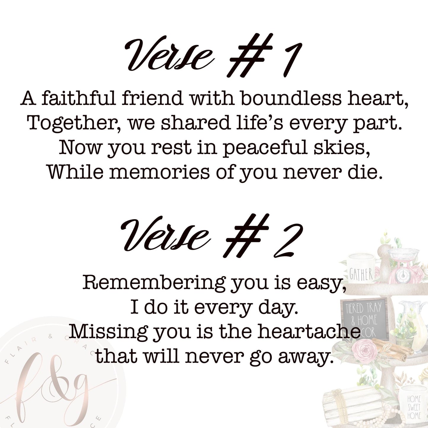 Remembrance Sign / Memorial Sign / Sympathy Gift / Remembrance Plaque / Memorial Plaque