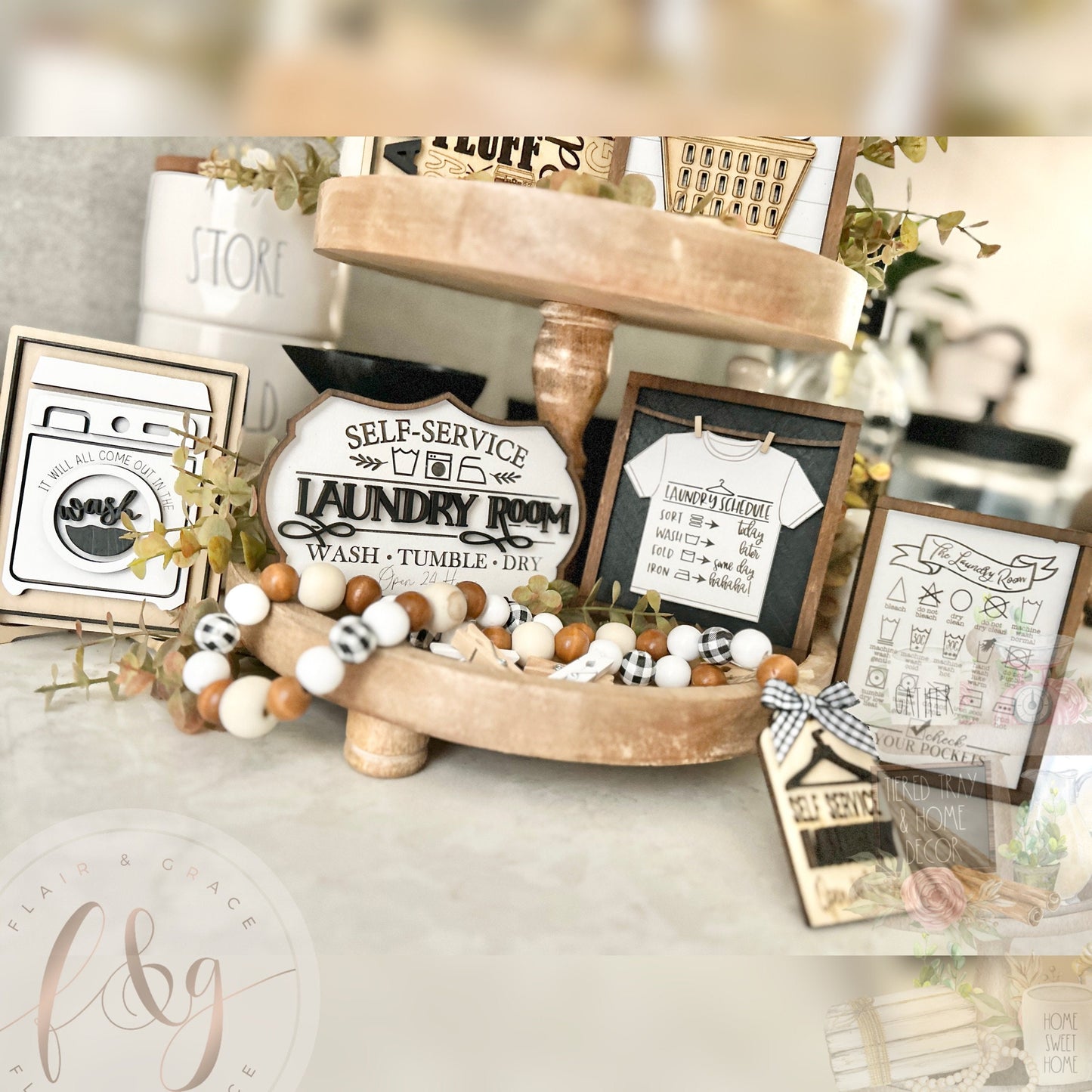 Loads of Laundry Collection - Laundry Room Guide sign