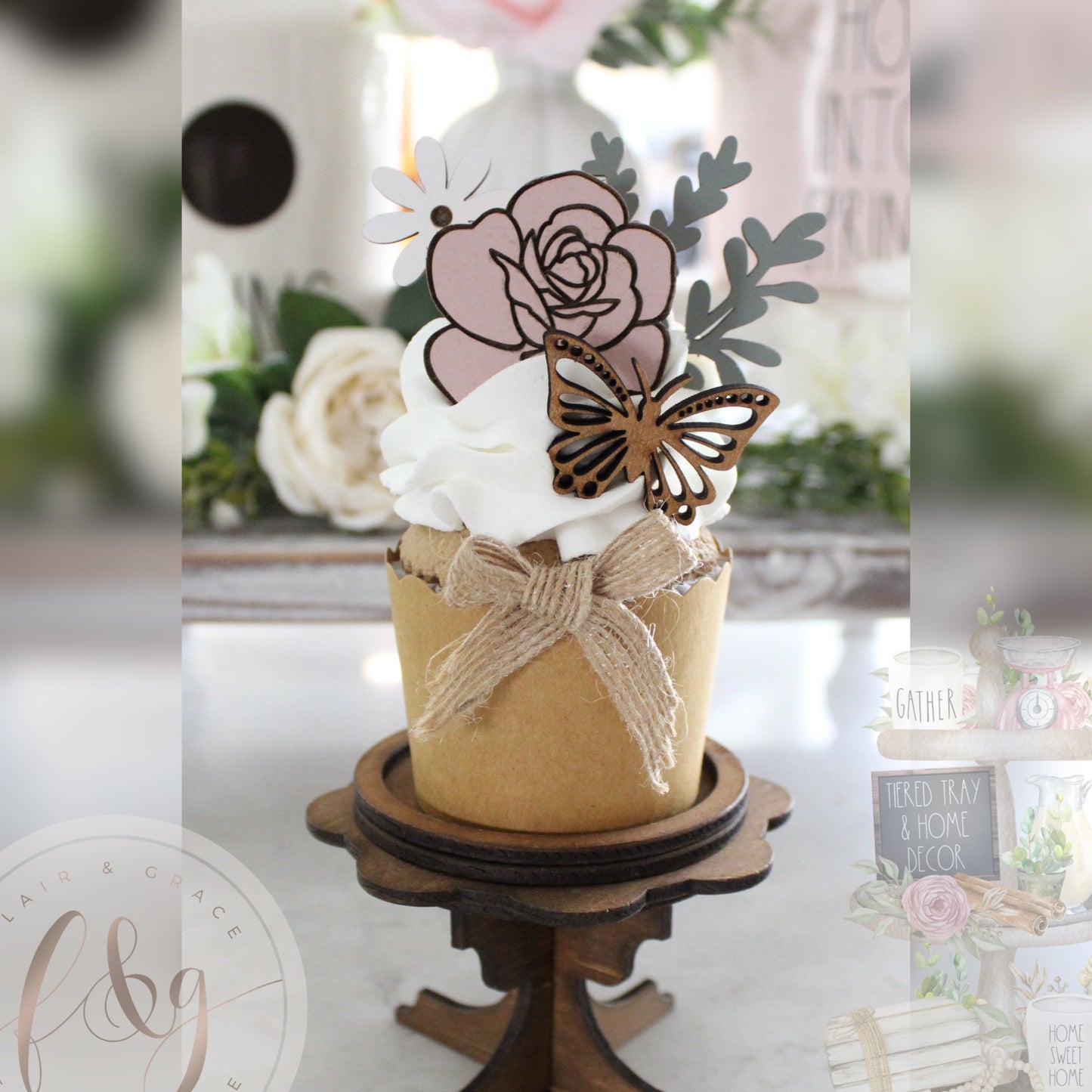 Spring Bliss Collection - Faux Cupcake