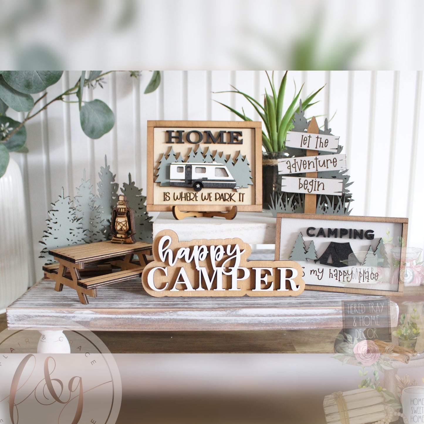 Caravan & Camping  Collection - Set of Trees (freestanding)