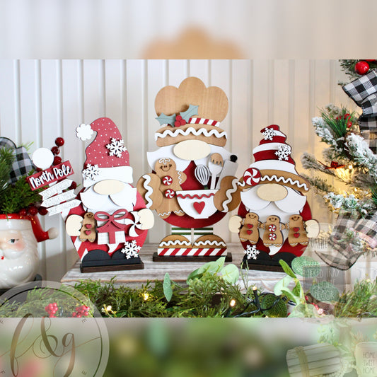 Christmas Gnomes Shelf Sitters
