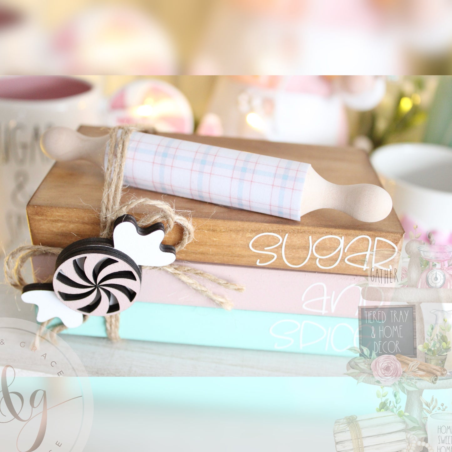 Pinkmas Collection - Faux Book Stack