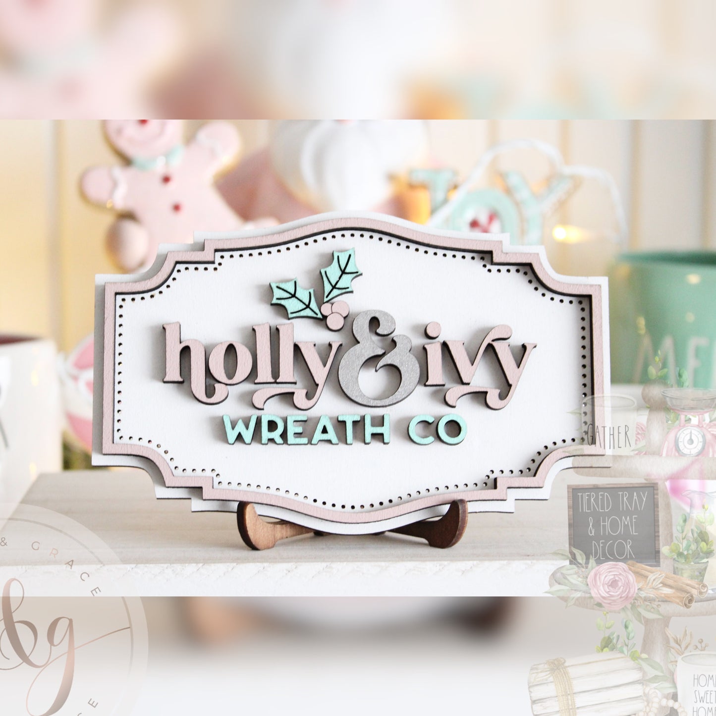 Pinkmas Collection - Holly & Ivy Wreath Co