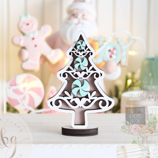 Pinkmas Collection - Gingerbread Tree (freestanding)