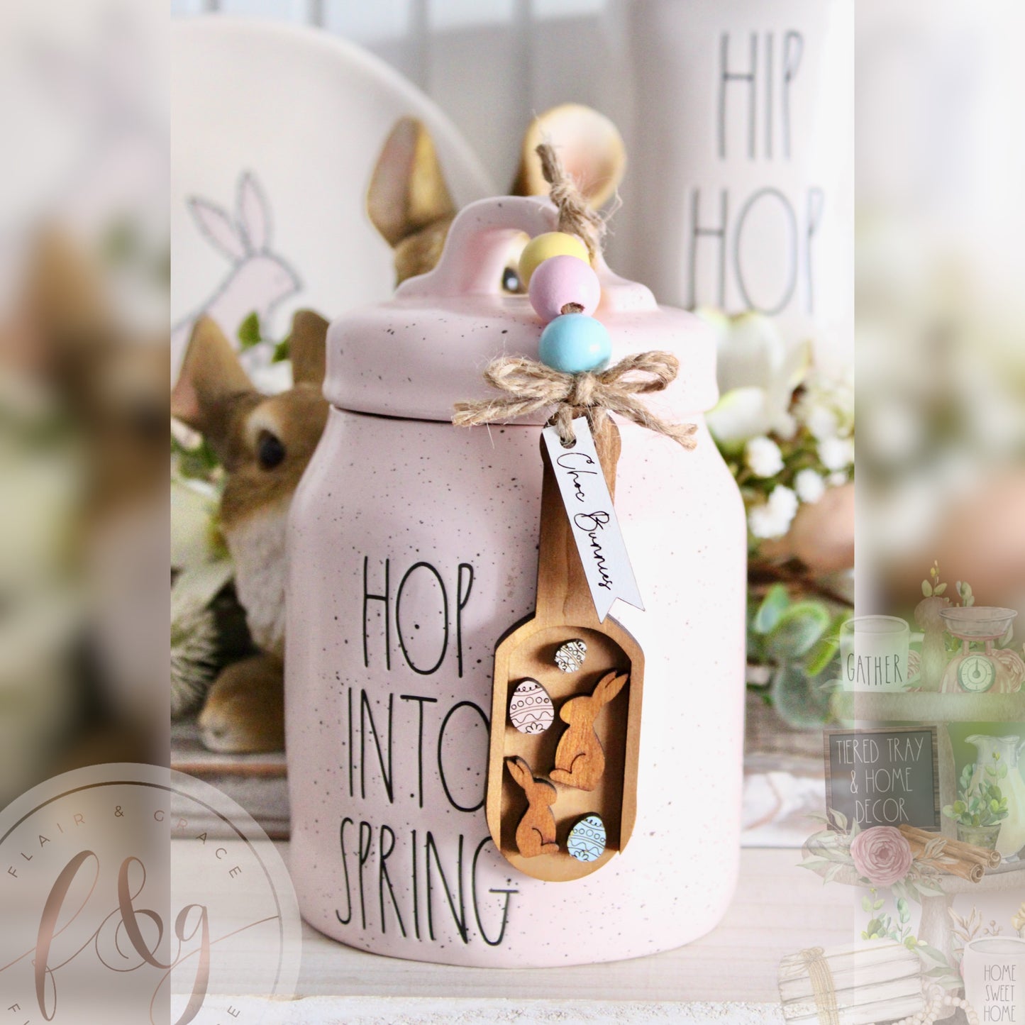 Cottontail Candy Co Easter Collection - Canister Scoop