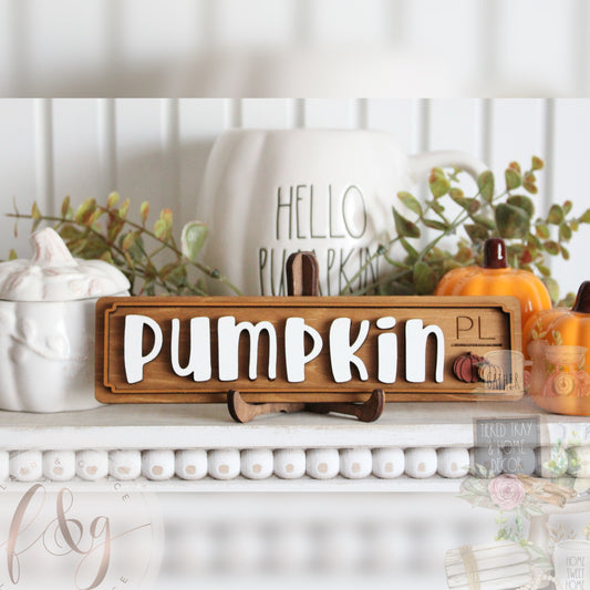 Autumn Days Collection - Pumpkin Pl (street sign)