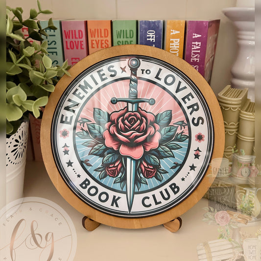 Enemies to Lovers Book Club Sign