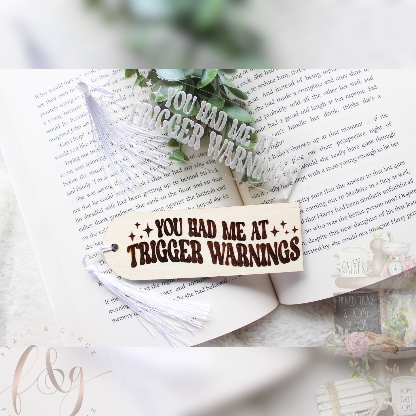 You had me at Trigger Warnings Bookmark