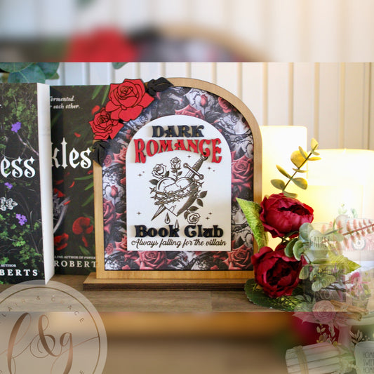 Dark Romance Book Club Sign