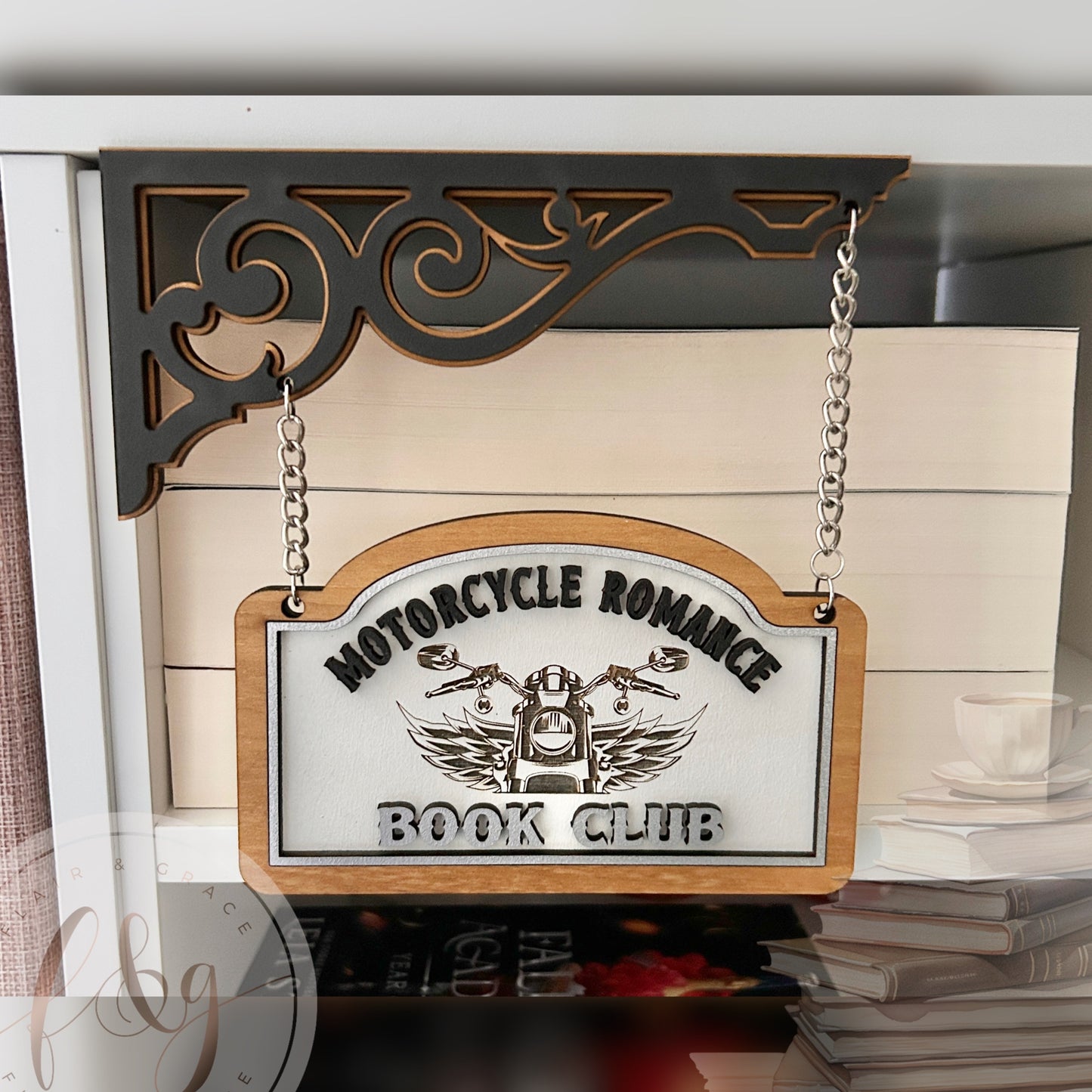 Hanging Bookshelf Signs