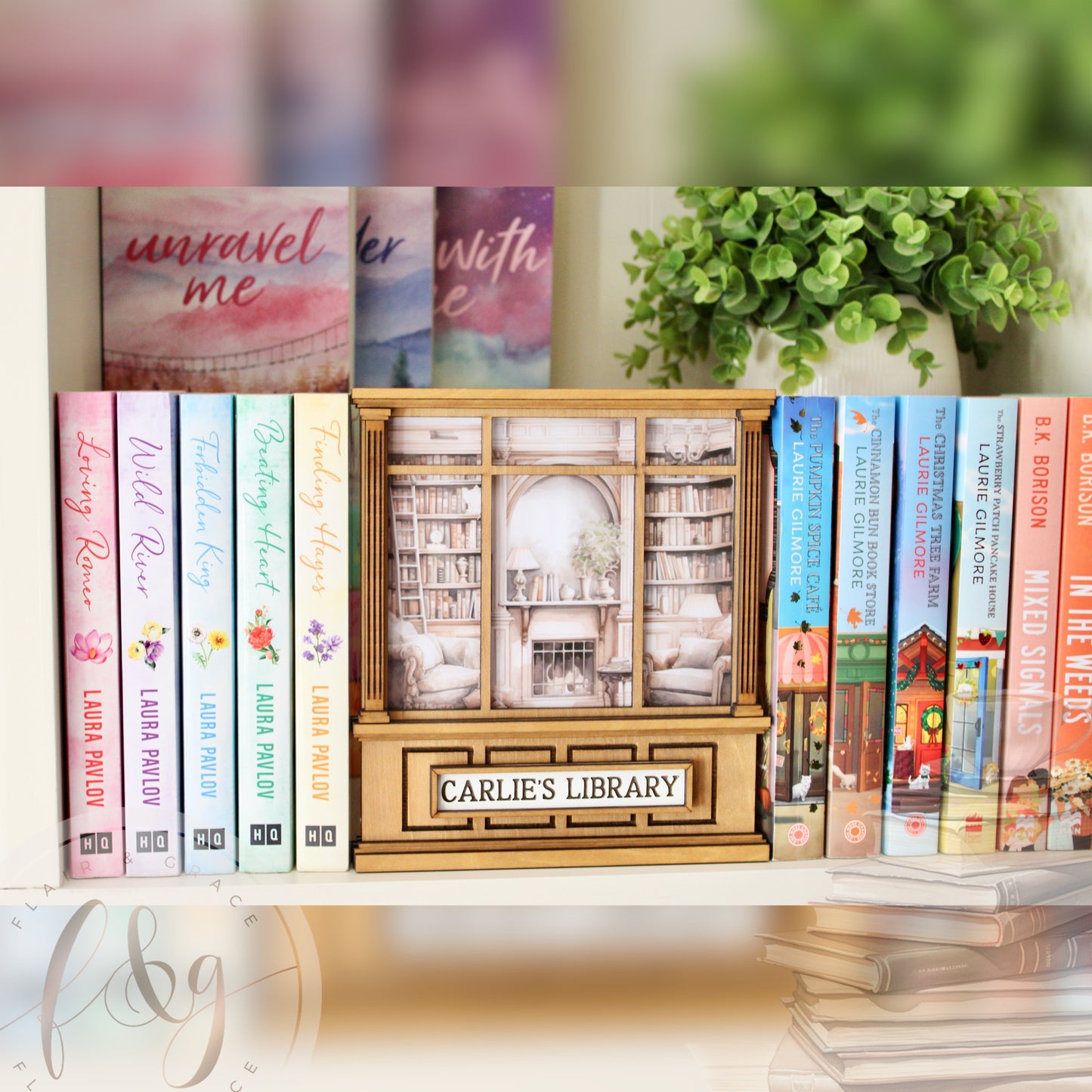 Personalised Library Book Nook Window