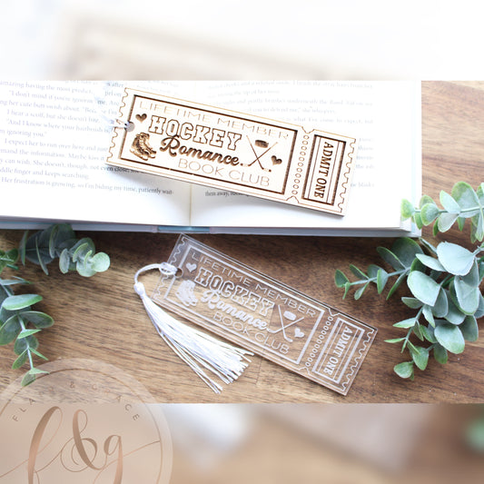Hockey Romance Book Club Bookmark