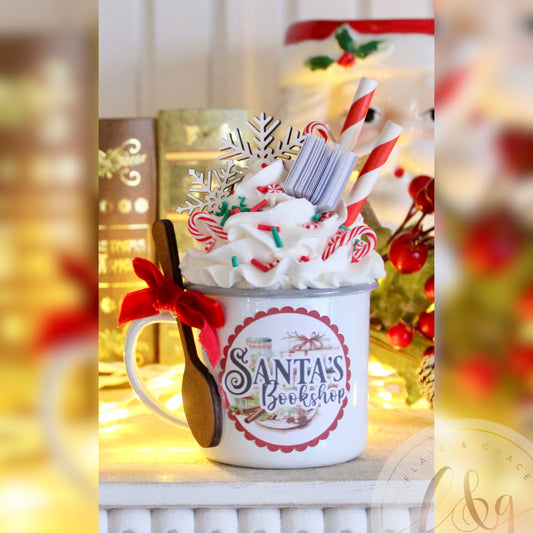 Cozy Christmas Bookshop Collection - Bookish Faux Mini Mug