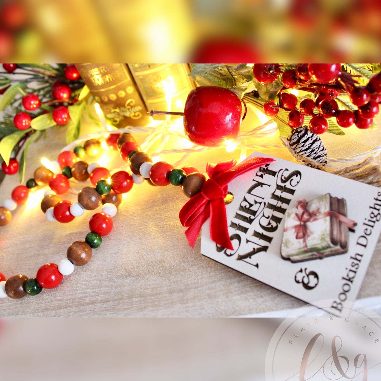 Cozy Christmas Bookshop Collection - Garland