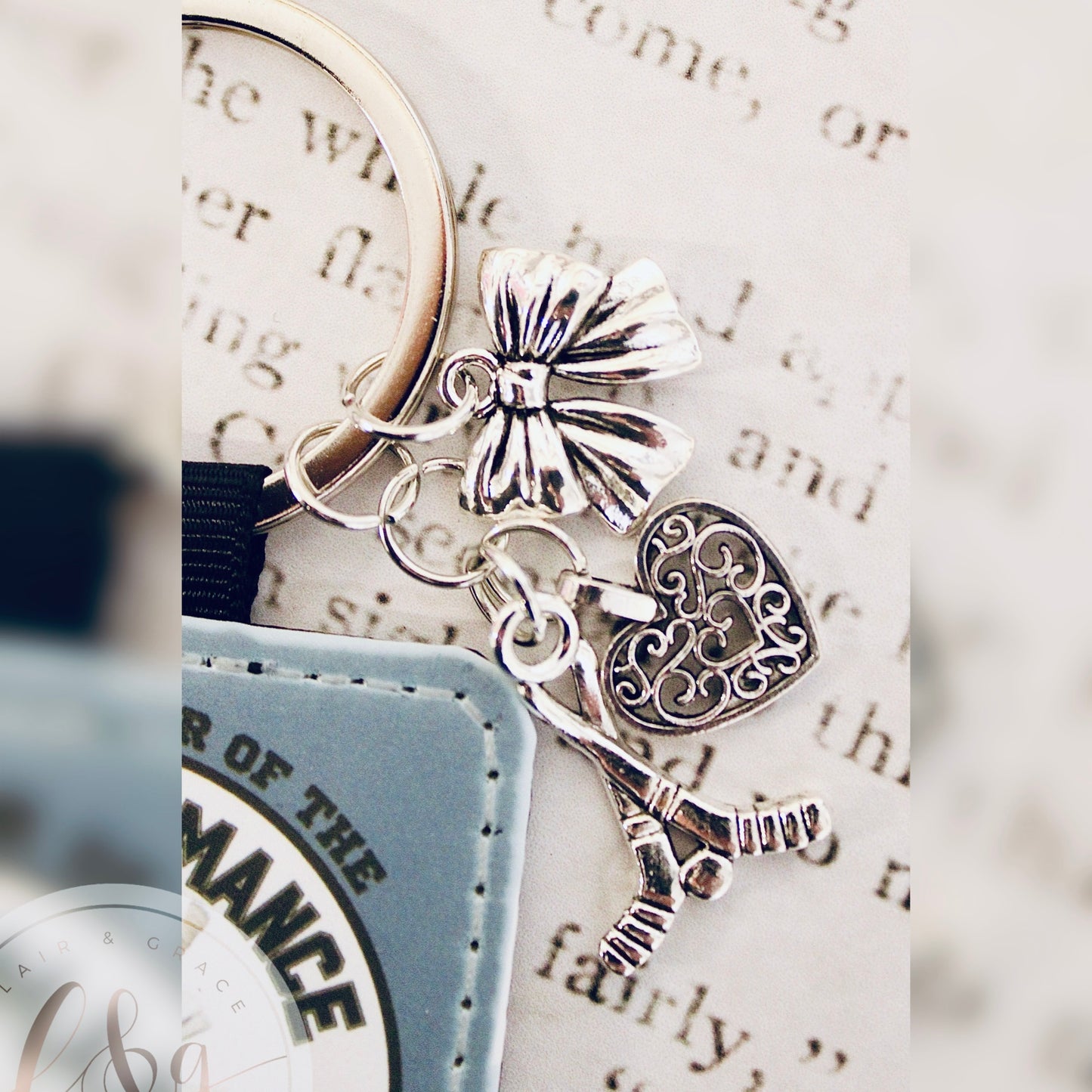 Hockey Romance Book Club Keychain