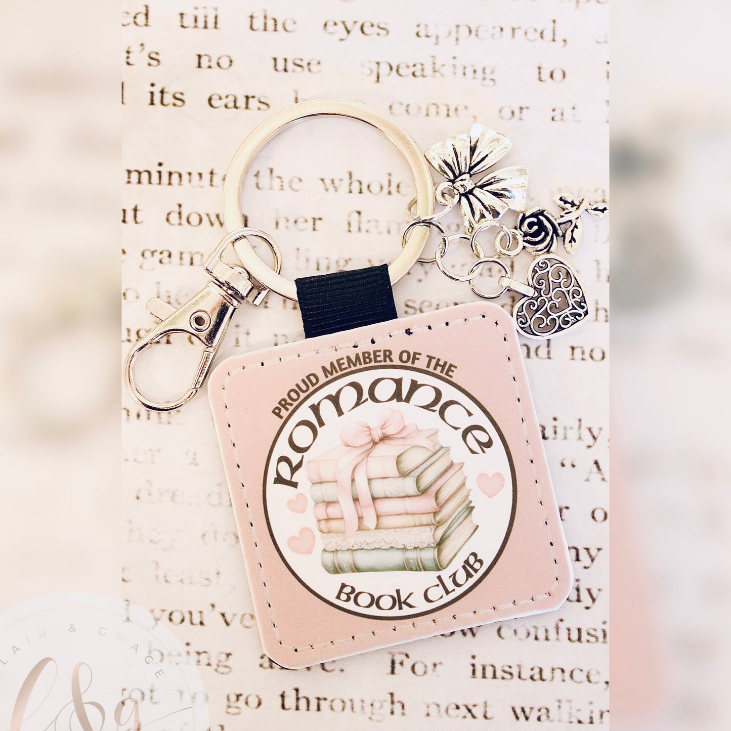 Romance Book Club Keychain