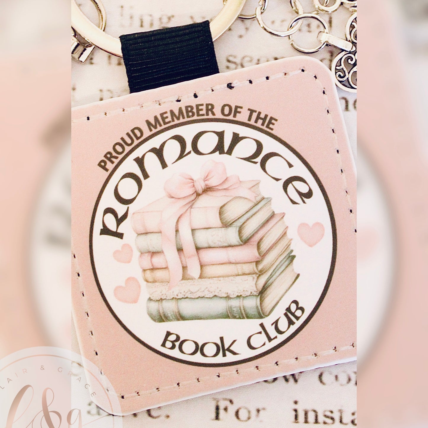 Romance Book Club Keychain