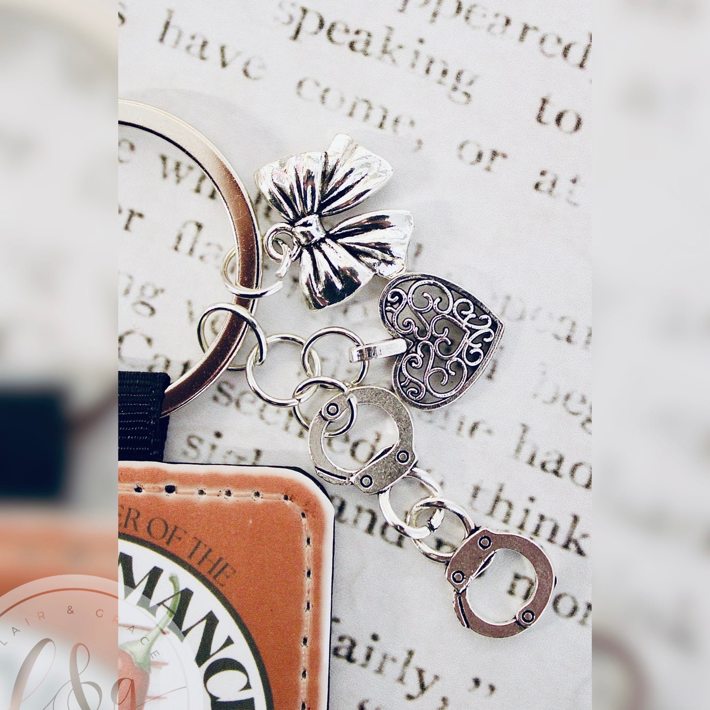 Spicy Romance Book Club Keychain