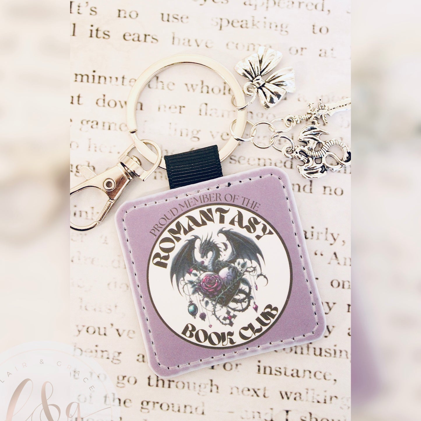 Romantasy Book Club Keychain