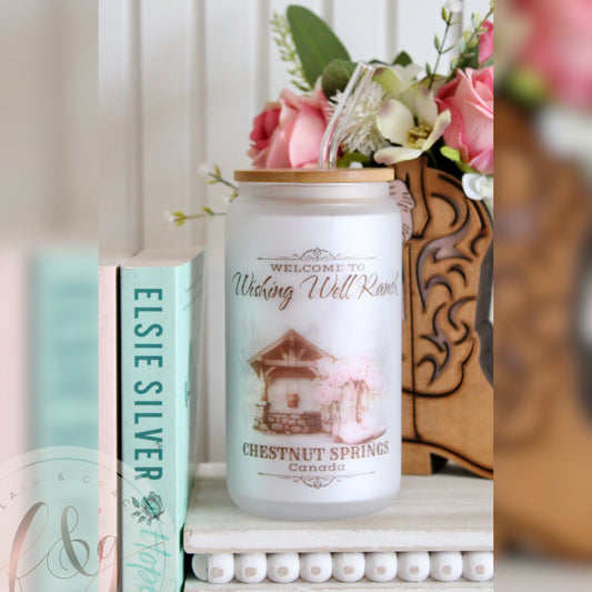 Wishing Well Ranch Glass Can Tumbler