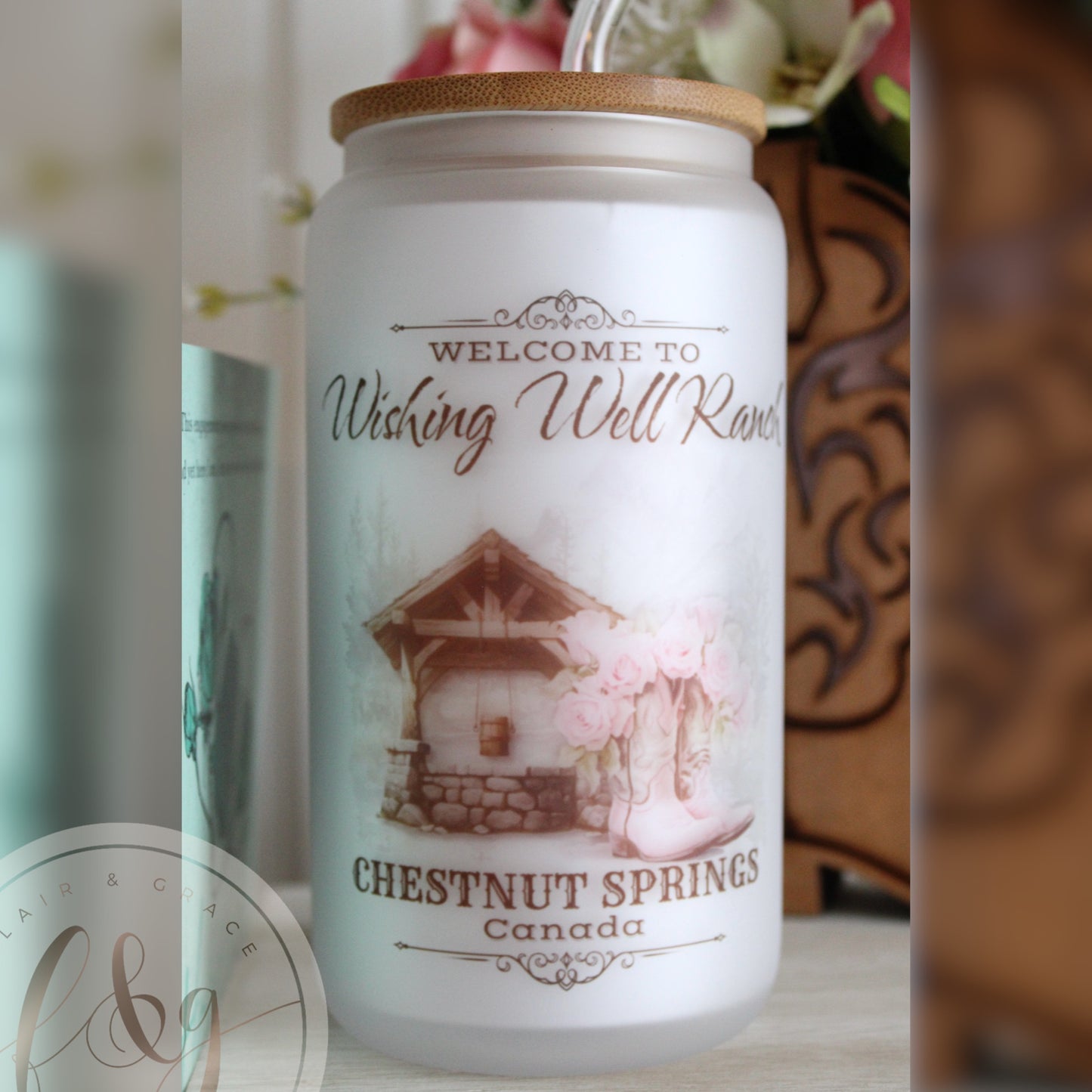 Wishing Well Ranch Glass Can Tumbler