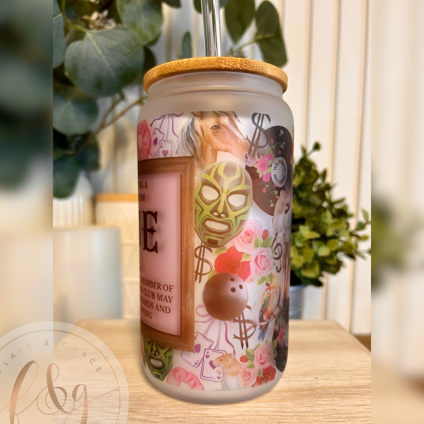 Rose Hill Single Dad Glass Can Tumbler