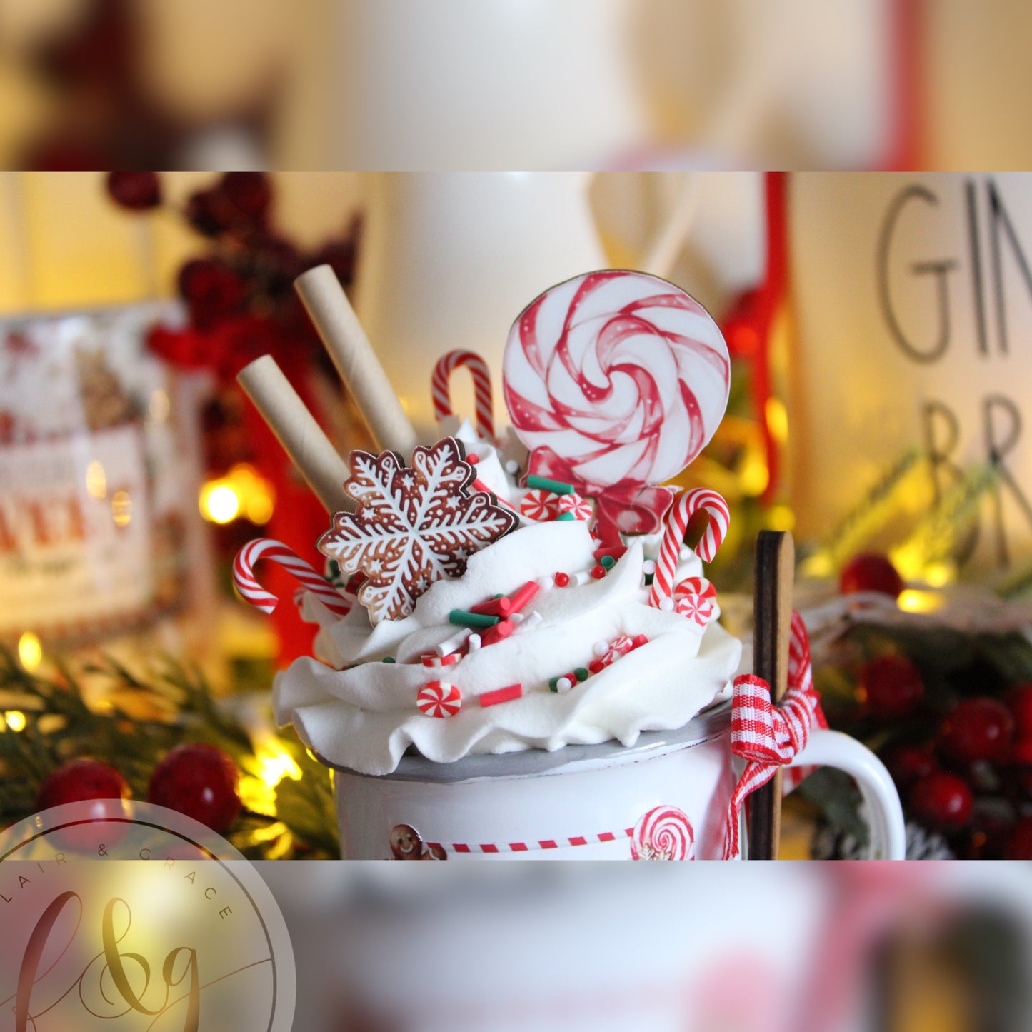 Mrs Claus’ Sweet Shoppe Collection - Faux Mini Mug