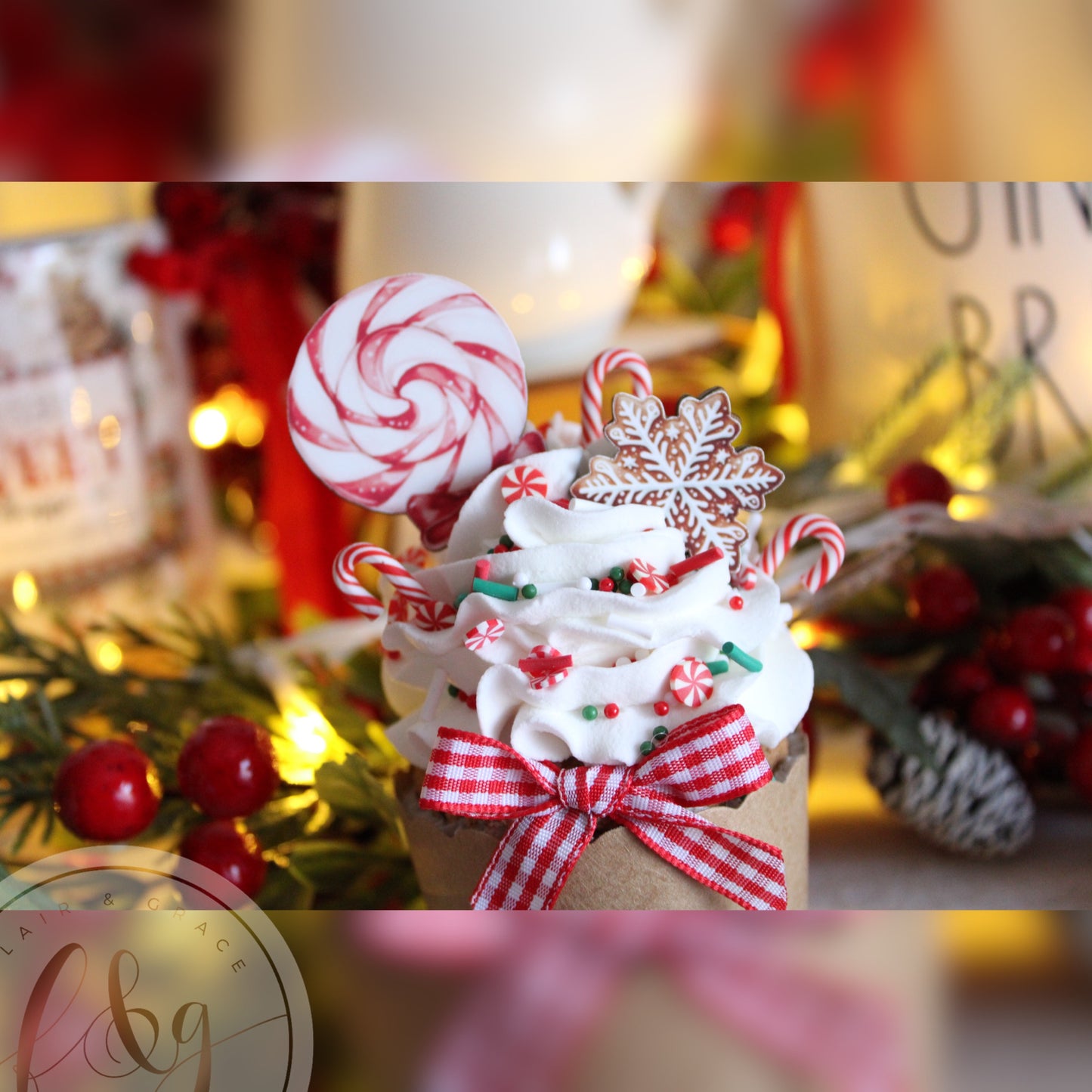 Mrs Claus’ Sweet Shoppe Collection - Faux Cupcake