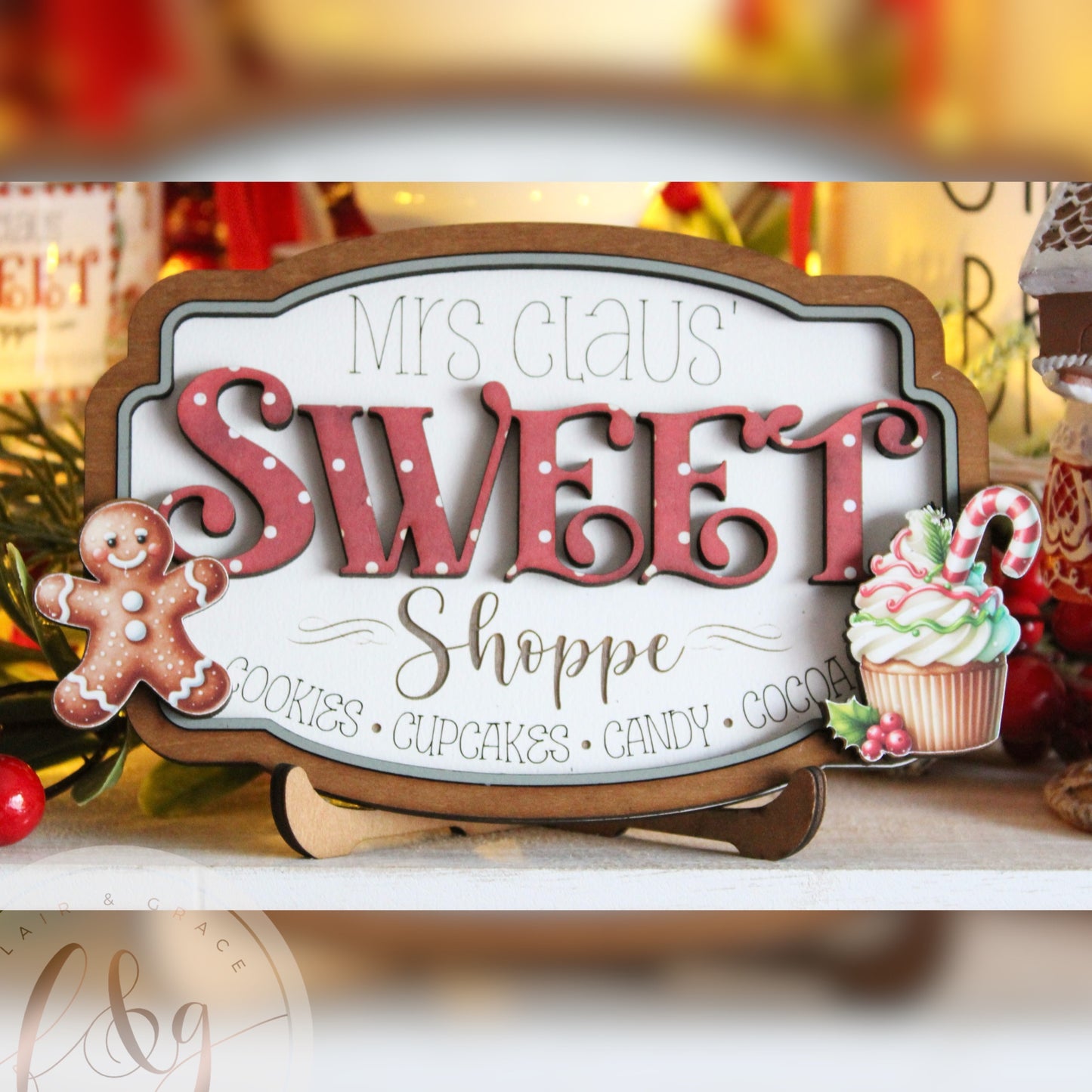 Mrs Claus’ Sweet Shoppe Collection - Shop Sign