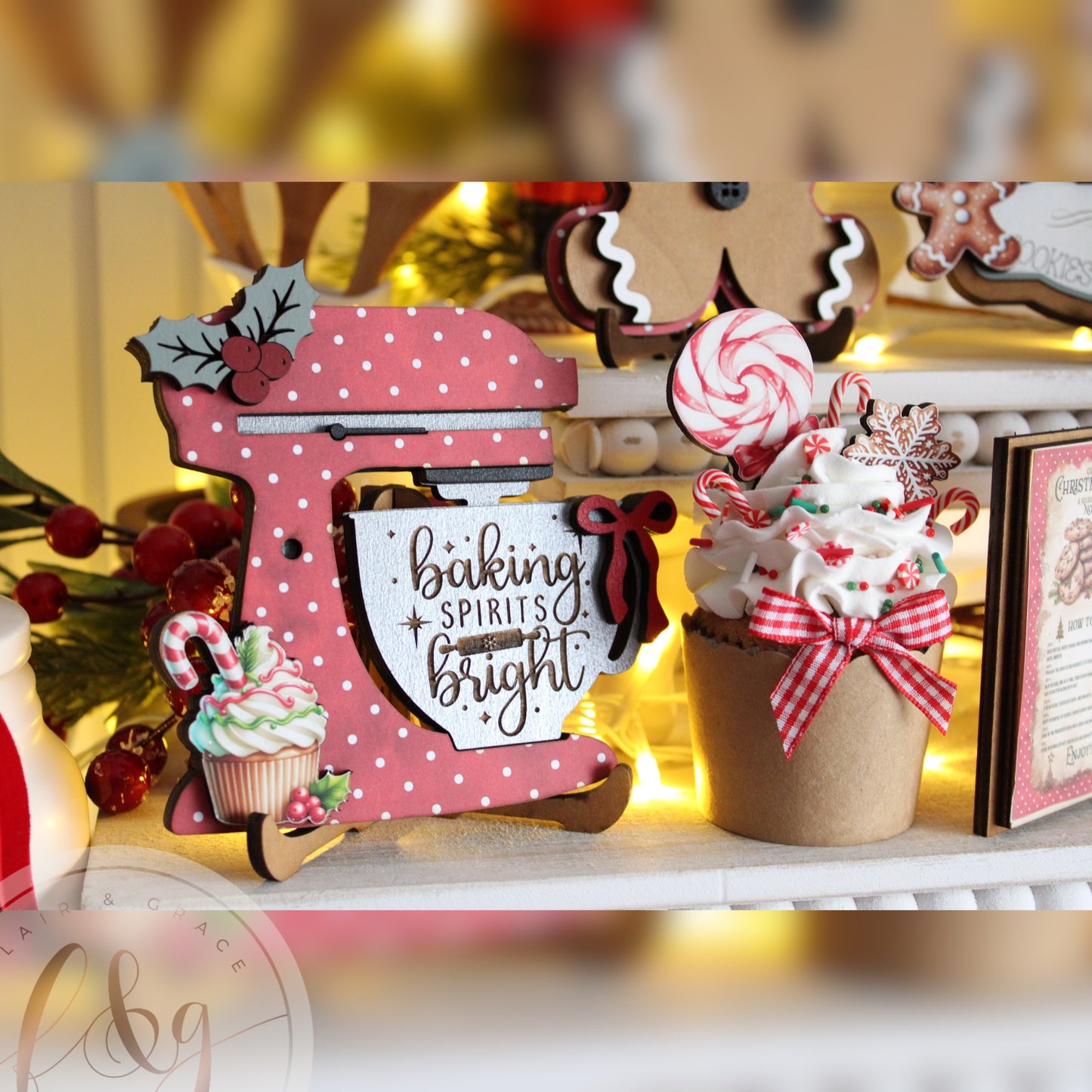 Mrs Claus’ Sweet Shoppe Collection - Faux Cupcake