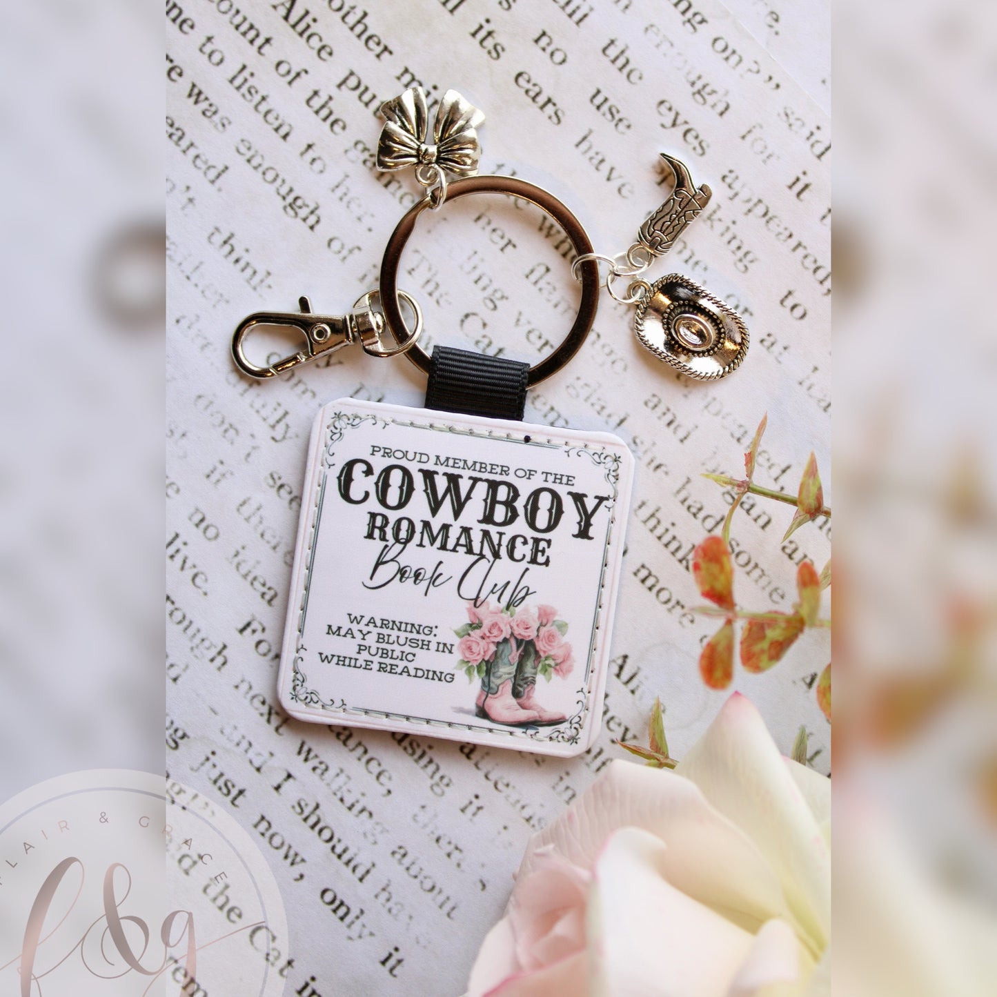 Cowboy Romance Book Club (#2) Keychain