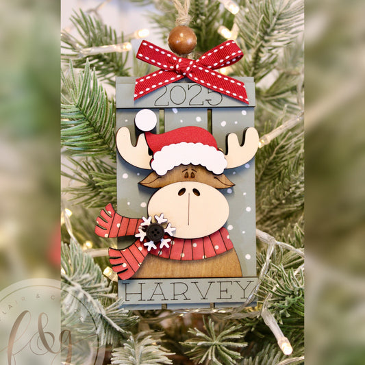 Personalised Christmoose Ornament