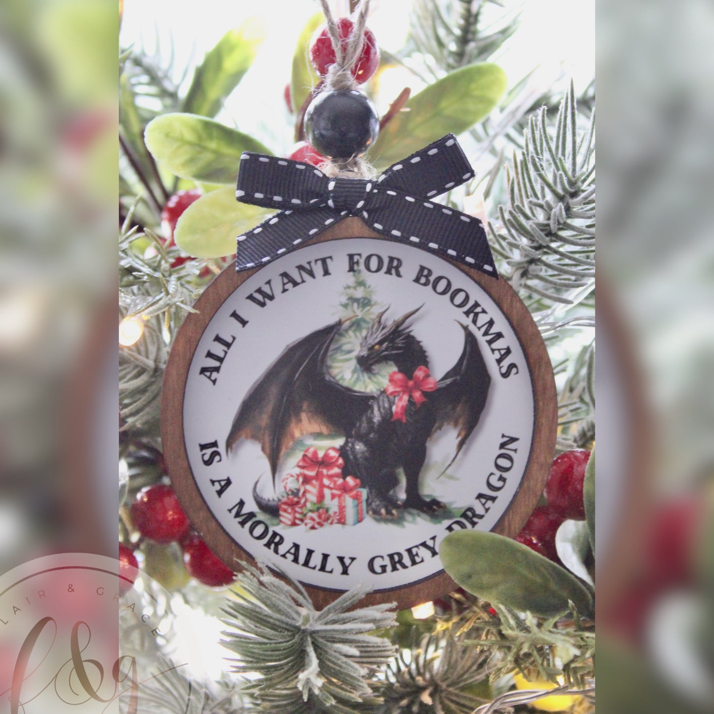 All I want for Bookmas is a morally grey Dragon Ornament