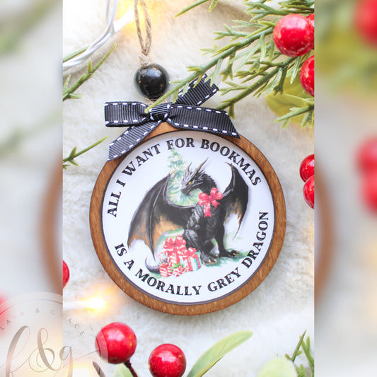 All I want for Bookmas is a morally grey Dragon Ornament