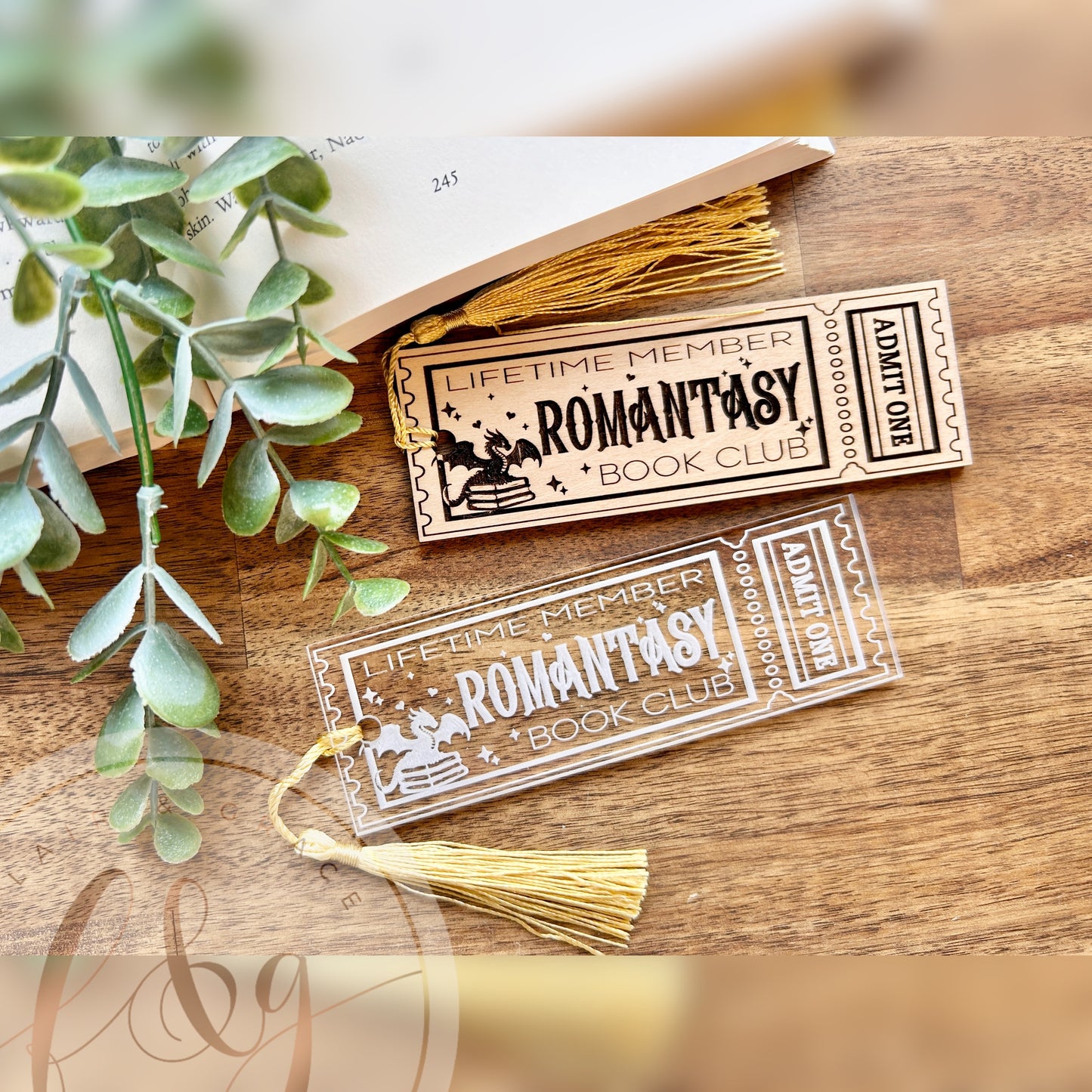 Ticket Stub Book Club Bookmark