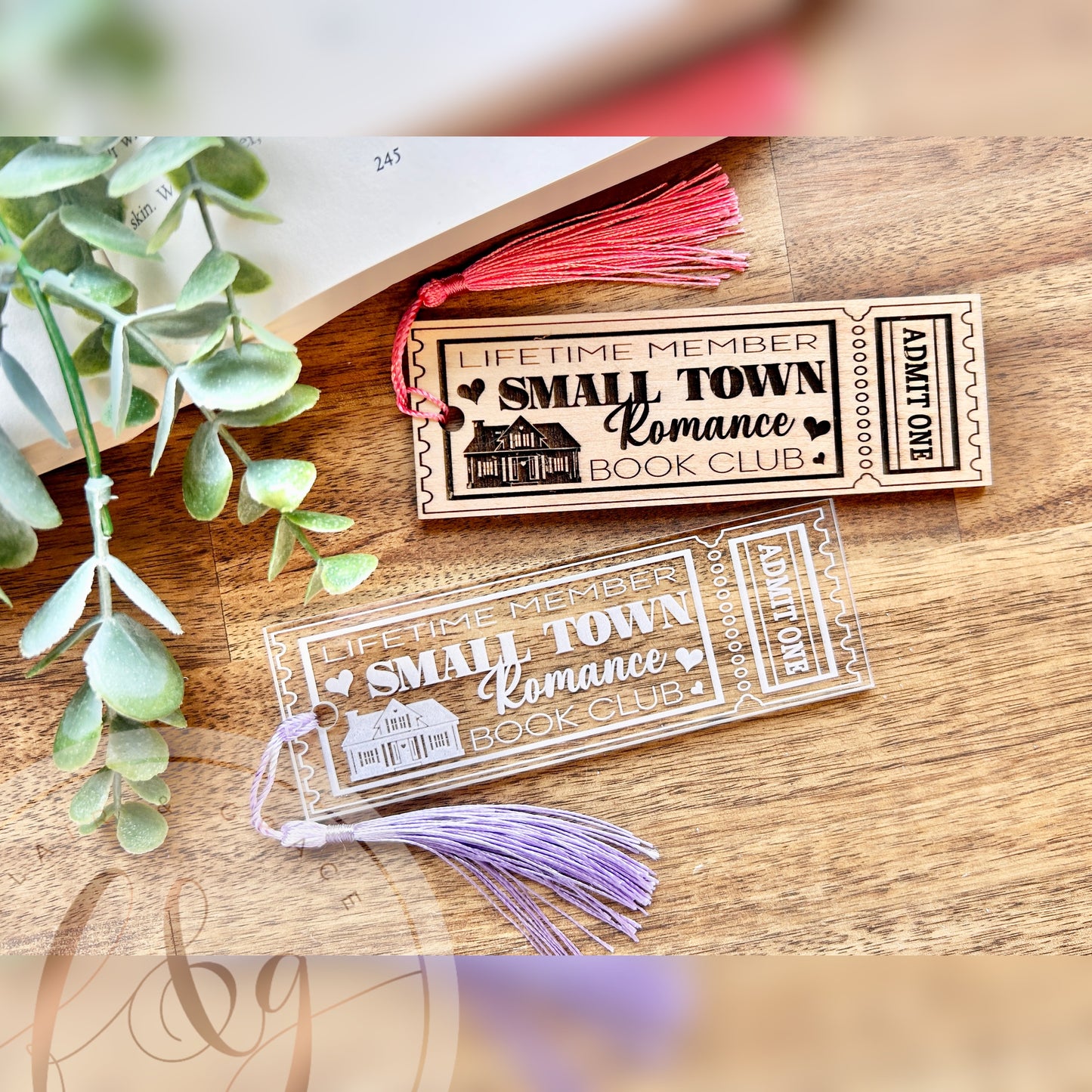 Ticket Stub Book Club Bookmark