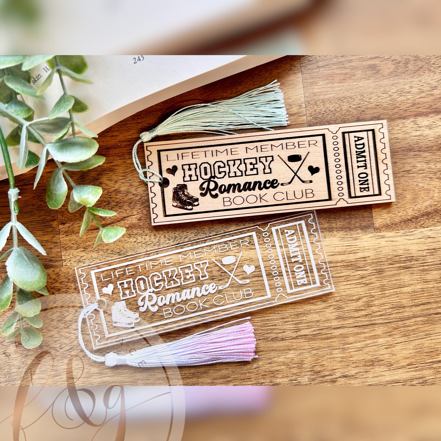 Ticket Stub Book Club Bookmark