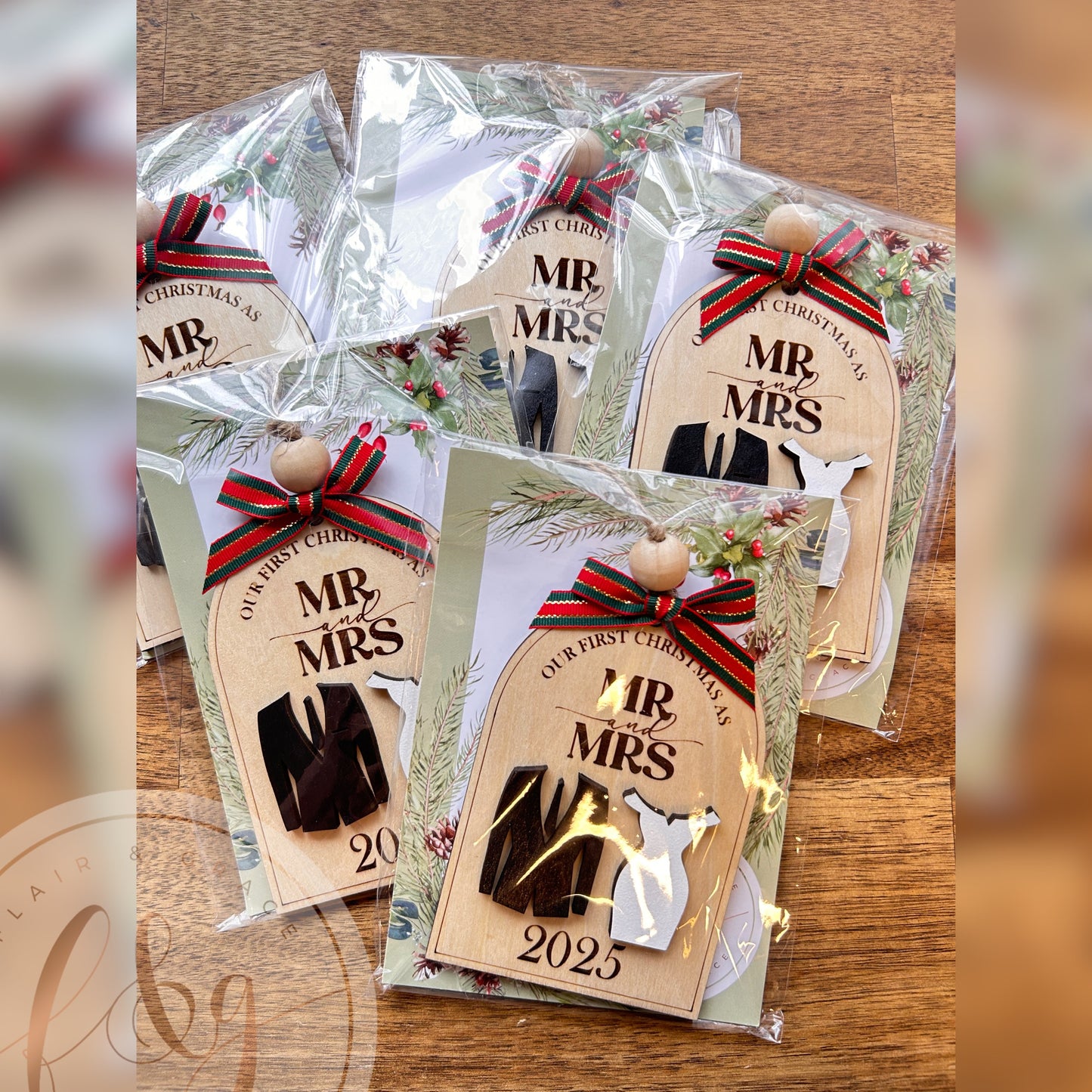 IN STOCK Our First Christmas as Mr & Mrs Ornament