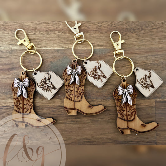IN STOCK Cowboy / Cowgirl Boot Key Chain