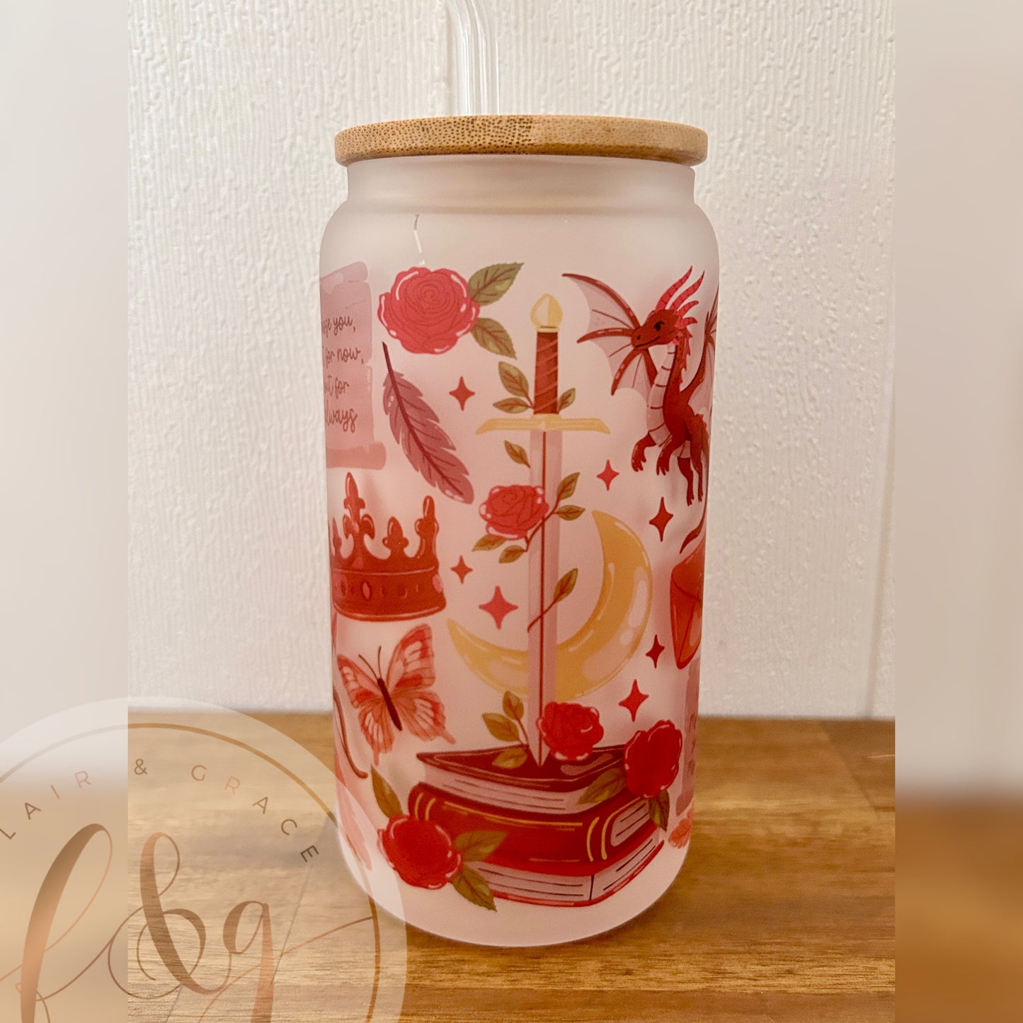 IN STOCK Romantasy Glass Can Tumbler