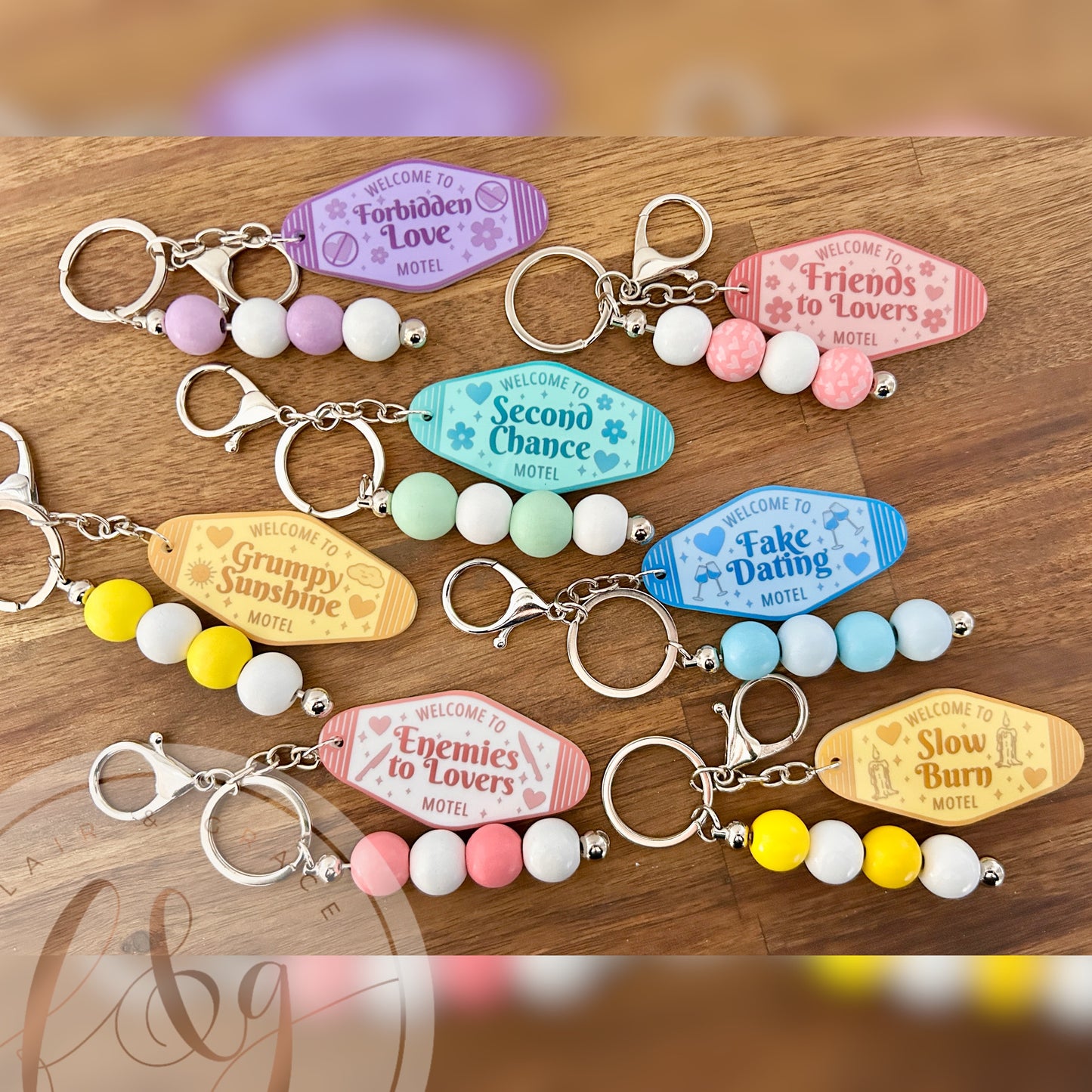 IN STOCK Bookish Motel Keychains