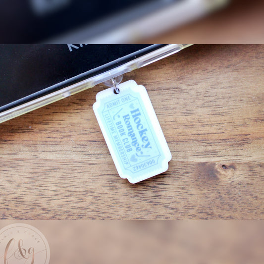 Hockey Romance Dust Plug Charm