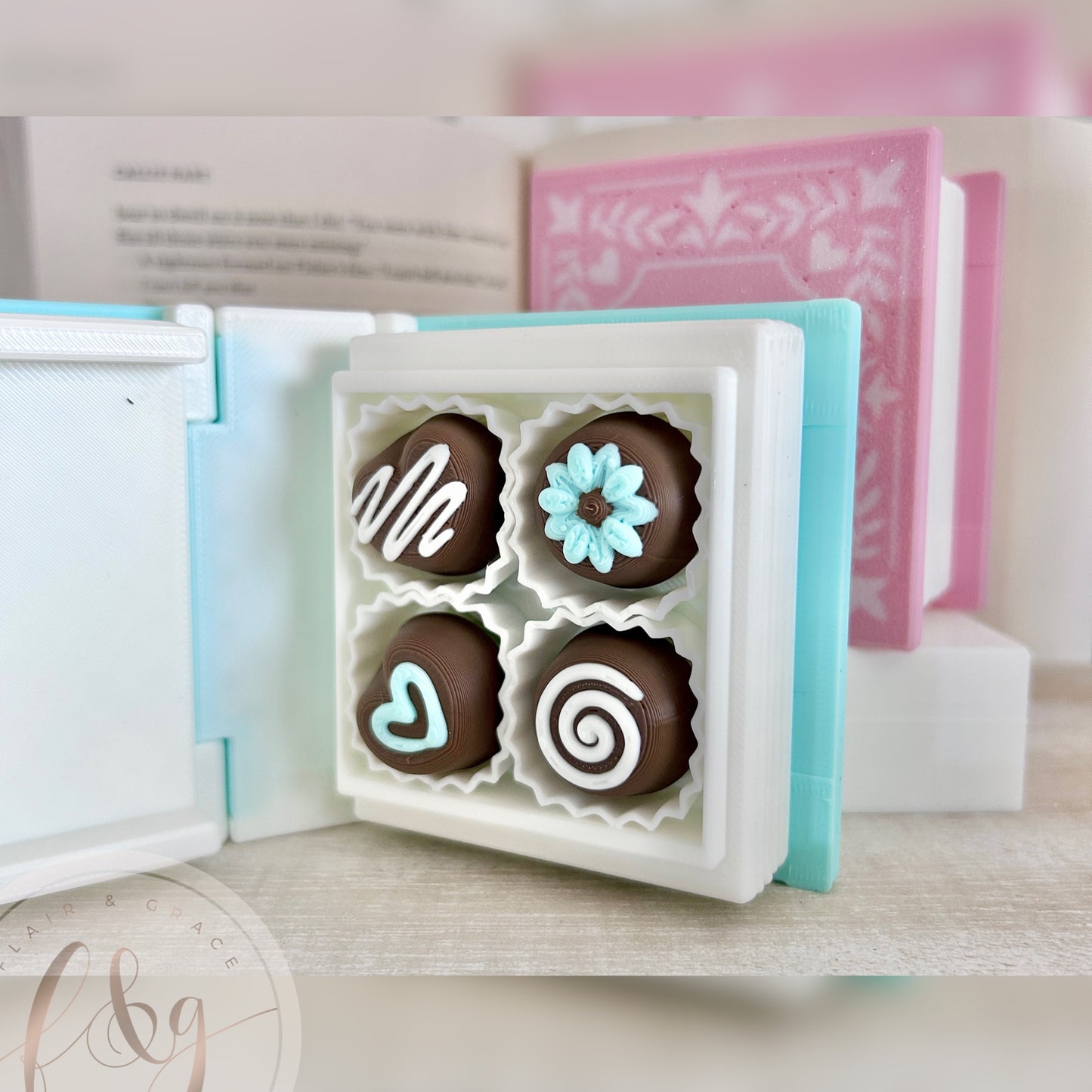 Chocolate Book Box Fidget Clicker