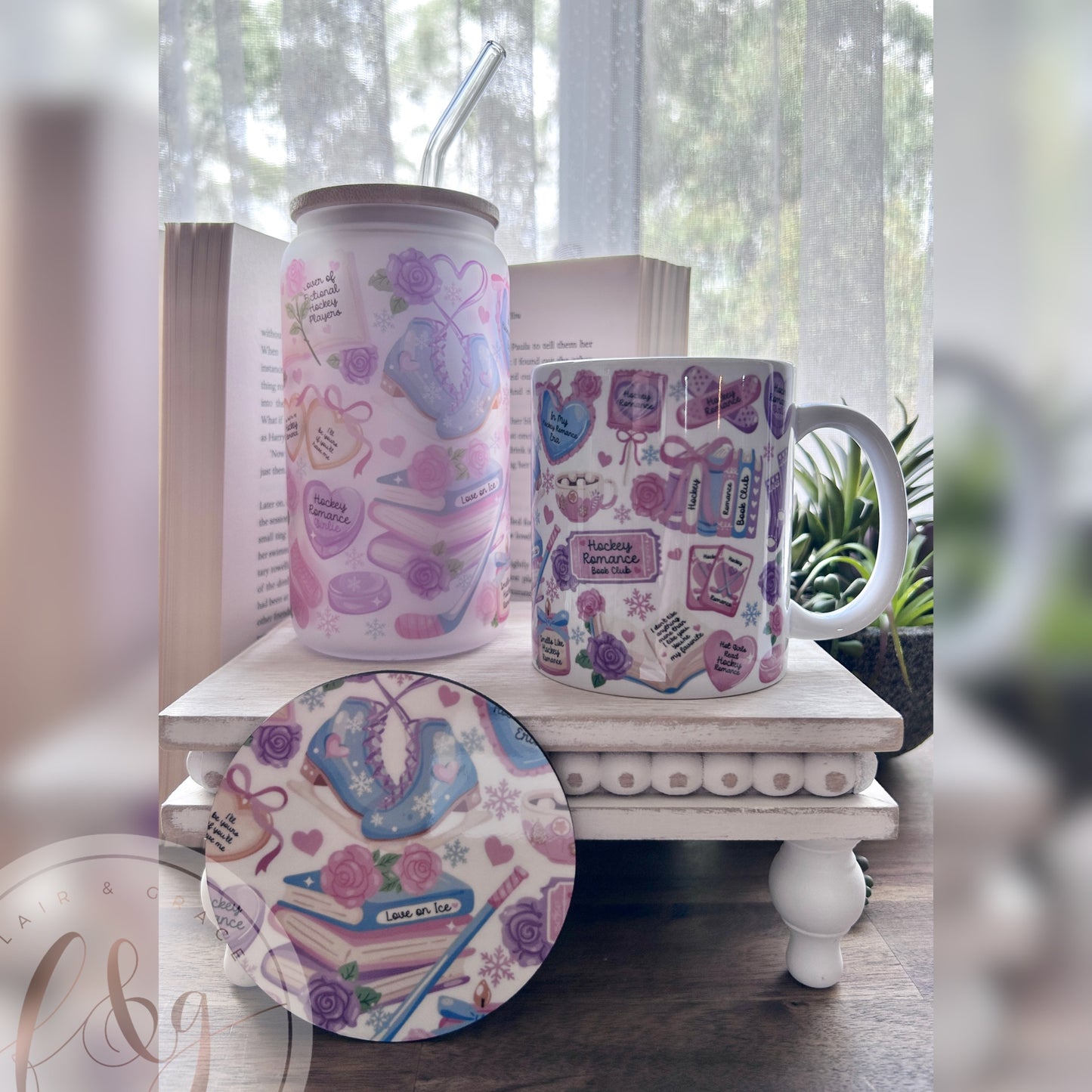 Hockey Romance Drinkware Set