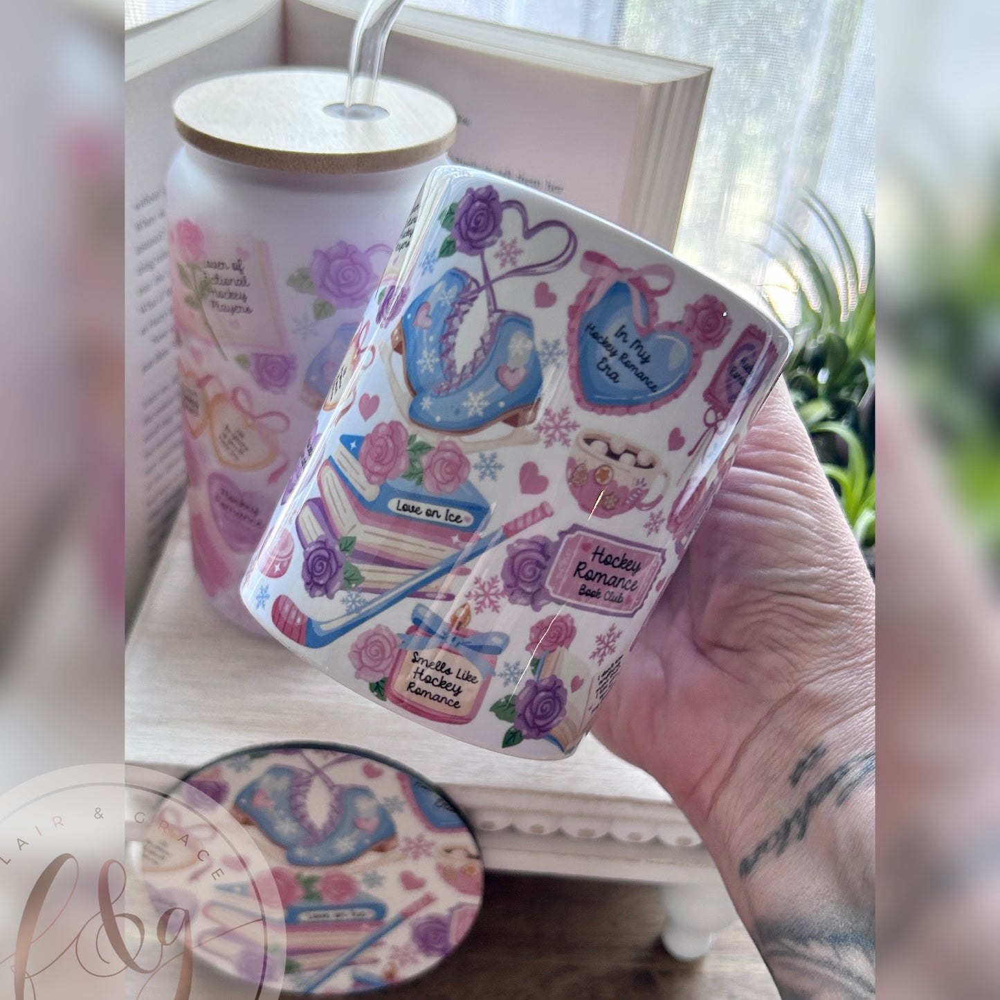 Hockey Romance Drinkware Set